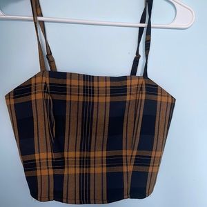 XS Aeropostale Black and Yellow corset tank top